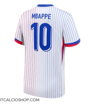 Francia Kylian Mbappe #10 Seconda Maglia Europei 2024 Manica Corta